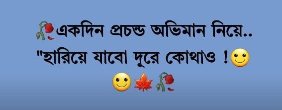 Romantic caption for Facebook profile picture Bangla and English