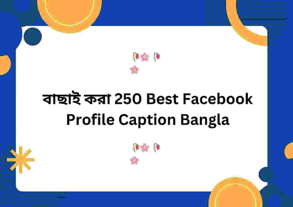 বাছাই করা 250 Best Facebook Profile Caption Bangla
