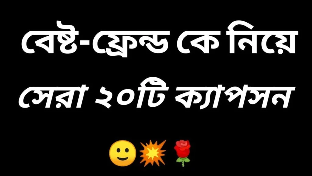 বাছাই করা 300+ Best Friend Caption Bangla